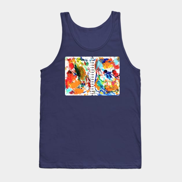 Colour BlowOut Tank Top by @byleighart